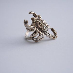 Scorpion silver ring